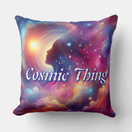 Metafysisch-thema gooi kussen "Cosmic Thing".