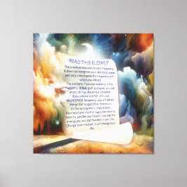 Metafysische tijdloze Spirituele fantasiethema's Canvas Afdruk