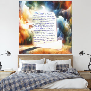 Metafysische tijdloze Spirituele fantasiethema's Canvas Afdruk