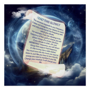 Metafysische tijdloze Spirituele fantasiethema's Perfect Poster