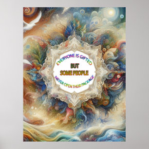 Metafysische tijdloze Spirituele fantasiethema's Poster