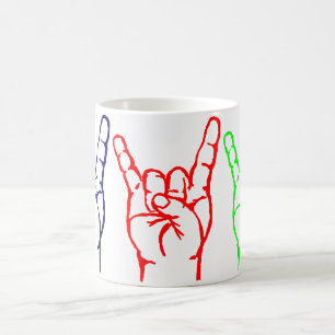 Metal 3 Colour Horn Mok