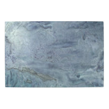 Métal Art mural Lune Bleue