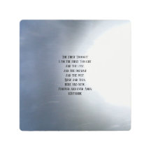 METAL ART THE FIRST THOUGHT POEM