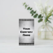 Métal avec des cartes de visite de frontière de (Debout devant)