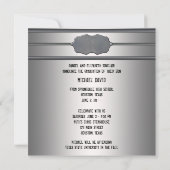 Metal Boys Photo Graduation Faire-part (Dos)