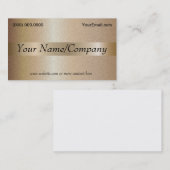 Metal Bronze-bedrijfskaartsjabloon Visitekaartje (Voorkant / Achterkant)