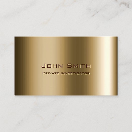 Metal Bronze Visitekaartje (Voorkant)