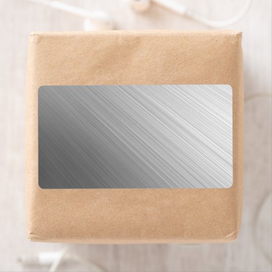 Métal brossé Avery Étiquette (En situation)