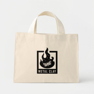 Metal Clay Bag Mini Tote Bag