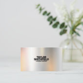 Metal Color Shift Trendy Modern Visitekaartje (Staand voorkant)
