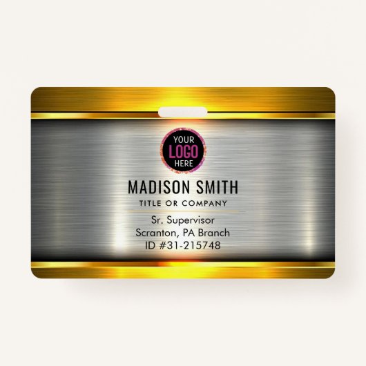 METAL Company Logo ID Medewerker Badge (Voorkant)