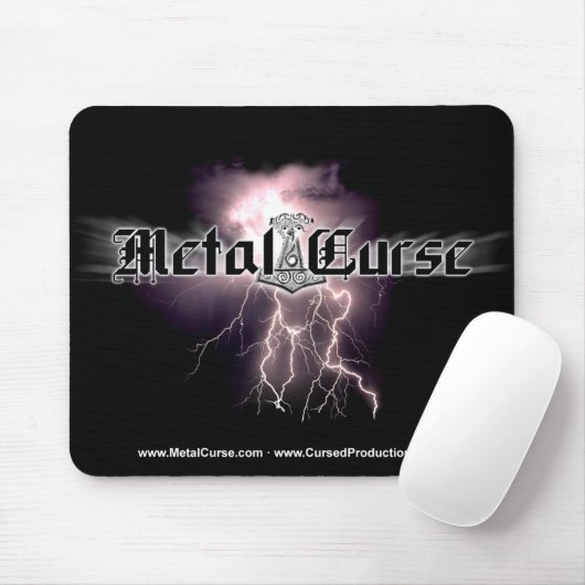 Metal Curse logo mousepad Muismat (Met muis)