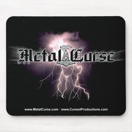 Metal Curse logo mousepad Muismat (Voorkant)