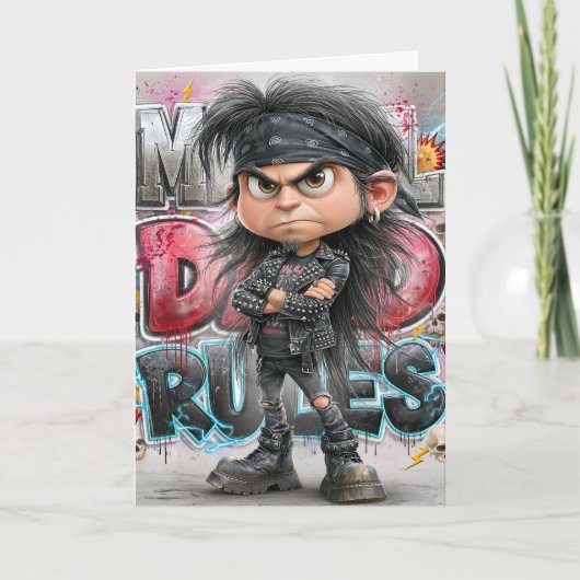 Metal Dad Rules Kaart (Voorkant)