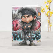 Metal Dad Rules Kaart (Gele Bloem)