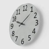 Métal d'argent pour une horloge de look industriel (Angle)