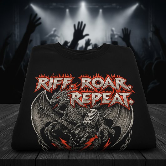 Metal Day Shirt – Riff. Roar. Repeat. Heavy Metal