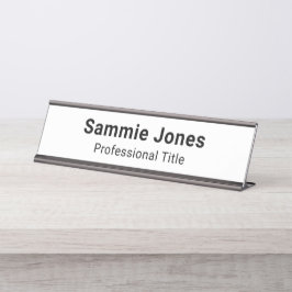 Metal Desk Naam Bord voor Business Custom Printed Bureau Naambordje