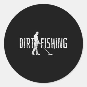 Metal Detecting Detector Fishing Ronde Sticker