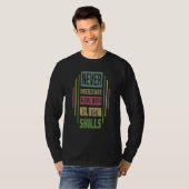 Metal Detecting Skills Never Underestimate A Girl T-shirt (Voorkant volledig)