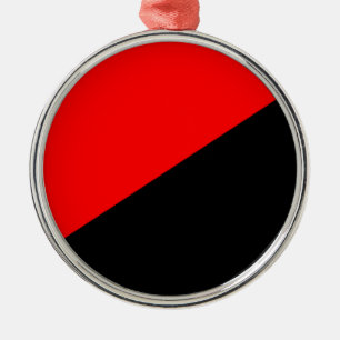 Métal Drapeau anarchiste (Anarchisme) Ornement en cérami