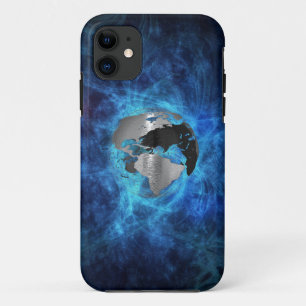 Metal Earth Wereldbol iPhone 11 Hoesje