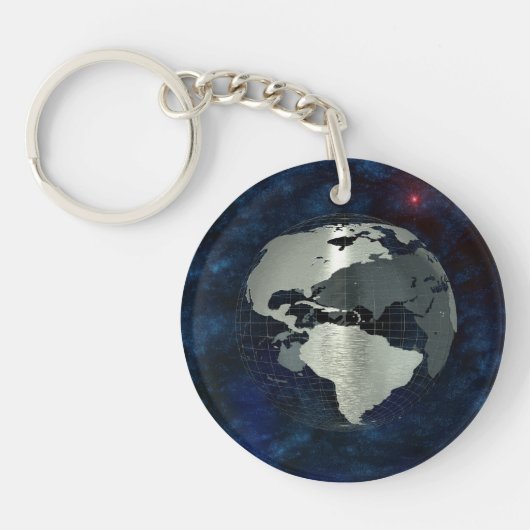 Metal Earth Wereldbol Sleutelhanger (Voorkant)