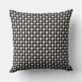 Métal Éclats Sur Cuir Avec Trous Coussin (Verso)