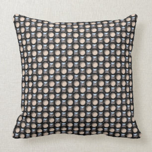 Métal Éclats Sur Cuir Avec Trous Coussin