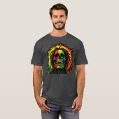 Metal en raggae t-shirt (Voorkant volledig)