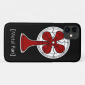 Metal Fan Case-Mate iPhone Case (Achterkant (horizontaal))
