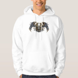 Metal Fan Outfit Adler mit Totenkopf Hoodie
