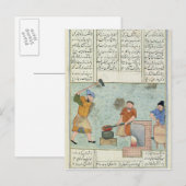 Metal forge uit 'Shah-Name' Briefkaart (Voorkant / Achterkant)