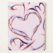 Métal futuriste Ajouter Nom Cyberpunk Rose (Dos)