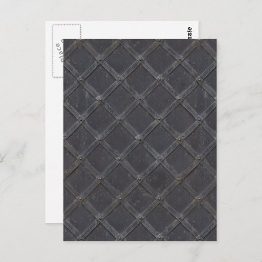Metal Grille Lattice Framework Texture Briefkaart (Voorkant / Achterkant)