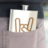 Metal Hand Heupfles (Voorbeeld)