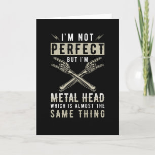 Metal Head Metal Music Fan Gezegde Kaart