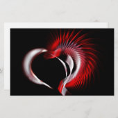 Metal Heart Briefpapier (Voorkant / Achterkant)