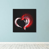 Metal Heart Canvas Afdruk (Insitu (Houten vloer))