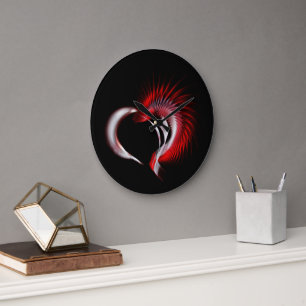 Metal Heart Grote Klok