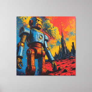 METAL HEART IRON MAN-19 CANVAS AFDRUK