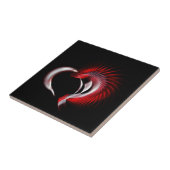 Metal Heart Tegeltje (Zijkant)