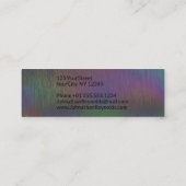 Métal Holographique Créatif Moderne - Carte de vis (Dos)