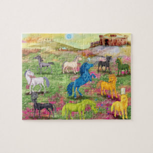 Metal Horn Unicorn Puzzle Legpuzzel