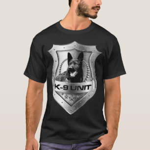 Metal K9 Unit Badge German Shepherd T-shirt