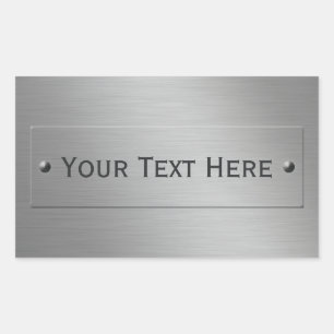 Metal Look aangepaste stickers