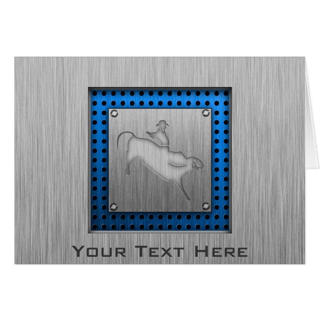 Metal-look Bull Rider (Voorkant Horizontaal)