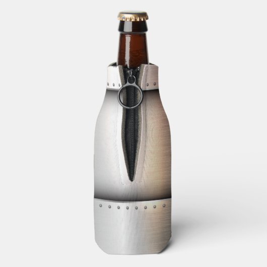 Metal Look custom monogram fleskoeler Flesjeskoeler (Fles Achterkant)