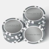 Metal Look custom poker chips (Opstapeling)